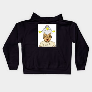 Ugly Baby Chicken Hat Kids Hoodie